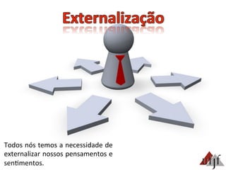 Todos	
  nós	
  temos	
  a	
  necessidade	
  de	
  
externalizar	
  nossos	
  pensamentos	
  e	
  
sen3mentos.	
  	
  
 