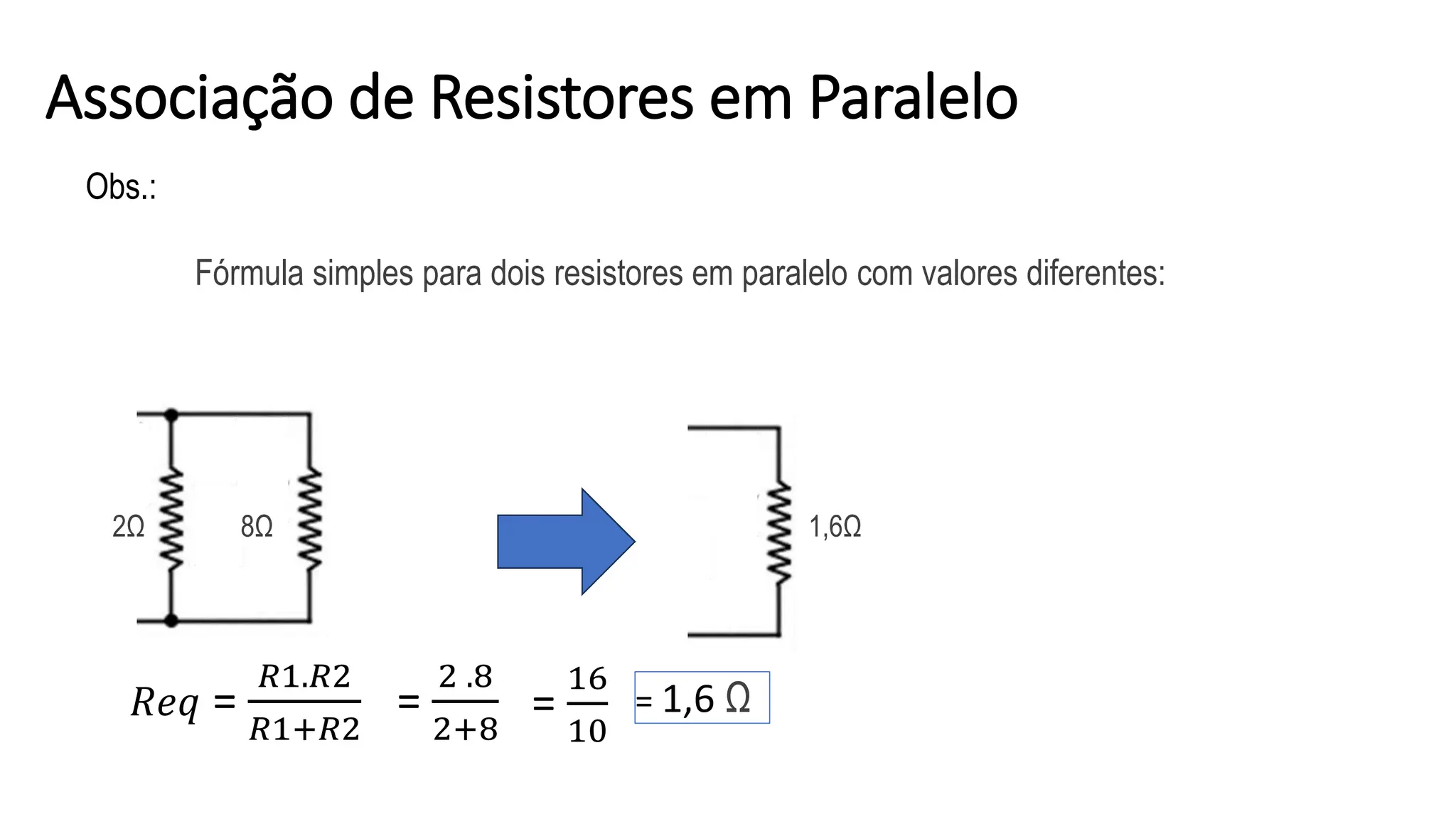 Associação de resistores - serie, paralelo e misto | PPTX