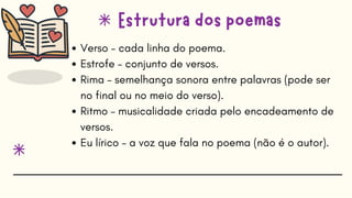 Aula sobre poemas/ Tipos de poemas e análise | PDF
