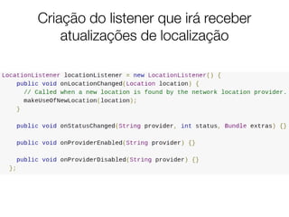 Introdução a Programação Android - Aula 4