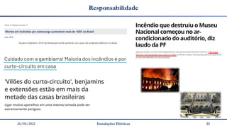 26/06/2021 Instalações Elétricas 13
Responsabilidade
 