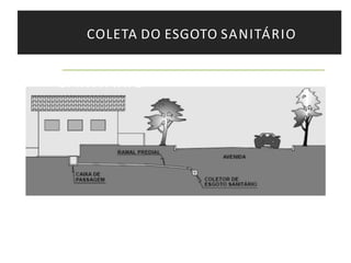COLETA DO ESGOTO
SANITÁRIO
COLETA DO ESGOTO SANITÁRIO
 