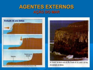 AGENTES EXTERNOSAGENTES EXTERNOS
AÇÃO DO MARAÇÃO DO MAR
 