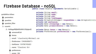 5
Firebase Database - noSQL
 