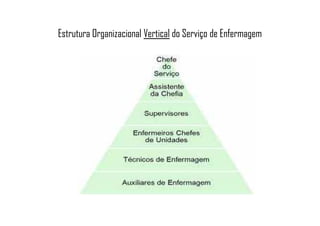 Estrutura Organizacional Vertical do Serviço de Enfermagem
 