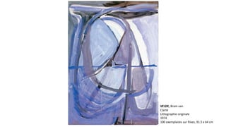 VELDE, Bram van 
Clarté 
Lithographie originale 
1974 
100 exemplaires sur Rives, 91.5 x 64 cm 
 