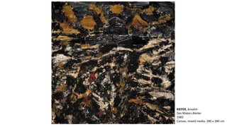 KIEFER, Anselm 
Des Malers Atelier 
1983 
Canvas, mixed media. 280 x 280 cm 
 