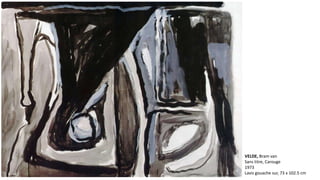 VELDE, Bram van 
Sans titre, Carouge 
1973 
Lavis gouache sur, 73 x 102.5 cm 
 