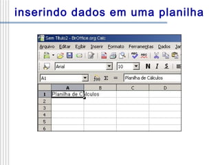 inserindo dados em uma planilha

 