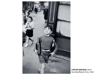CARTIER-BRESSON, Henri 
Rue Mouffetard, Paris, 1954 
 