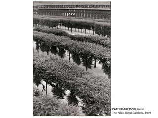 CARTIER-BRESSON, Henri 
The Palais Royal Gardens, 1959 
 