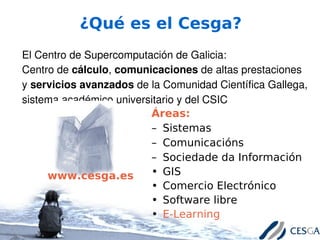 Aula Cesga, un campus virtual basado en Software Libre