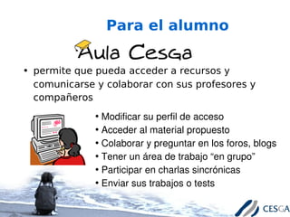 Aula Cesga, un campus virtual basado en Software Libre