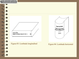 Figura 03: Lombada longitudinal Figura 04: Lombada horizontal 