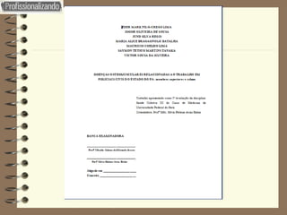 Figura 07: Exemplo de Folha de Avaliação 