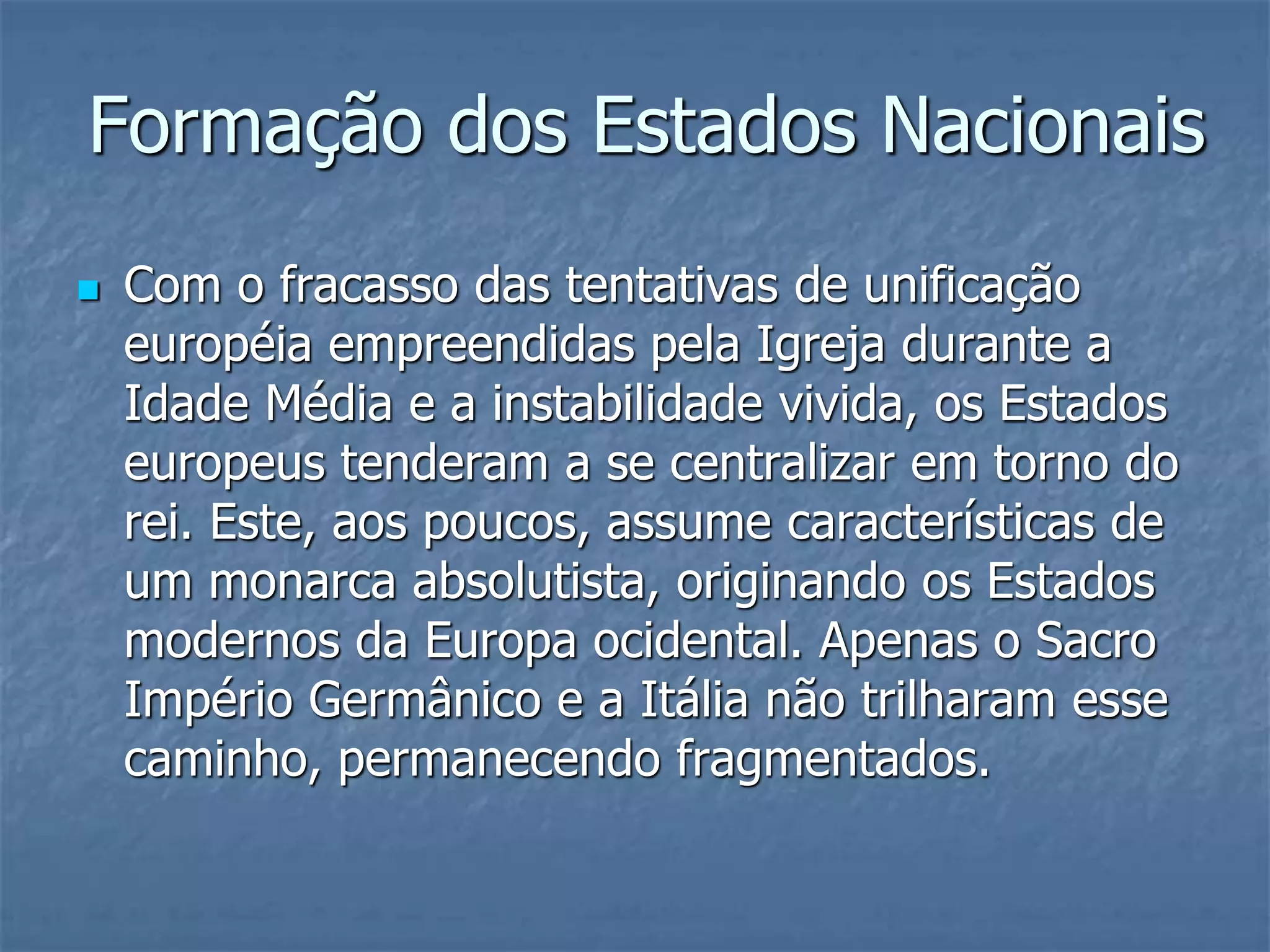 Aula formacao-dos-estados-nacionais-absolutismo | PPT