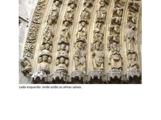 Lado esquerdo: onde estão as almas salvas.
 