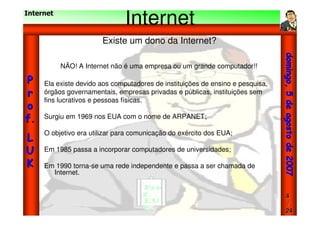 Aula - Internet