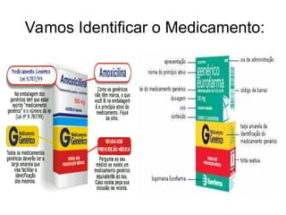 Vamos Identificar o Medicamento:
 