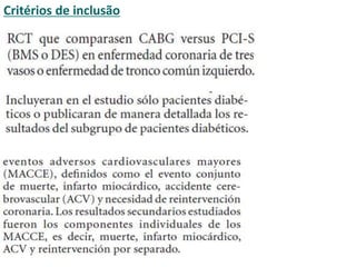 Critérios de inclusão
 