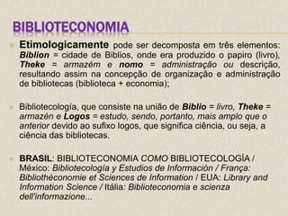 Origem da biblioteconomia | PPTX