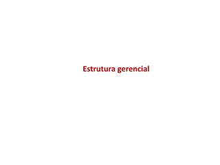 Estrutura gerencial
 
