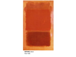 ROTHKO, Mark 
Four reds 
 