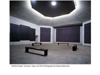 Rothko Chapel Houston, Texas, US 1971 Photograph by Hickey-Robertson 
 