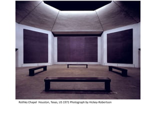 Rothko Chapel Houston, Texas, US 1971 Photograph by Hickey-Robertson 
 