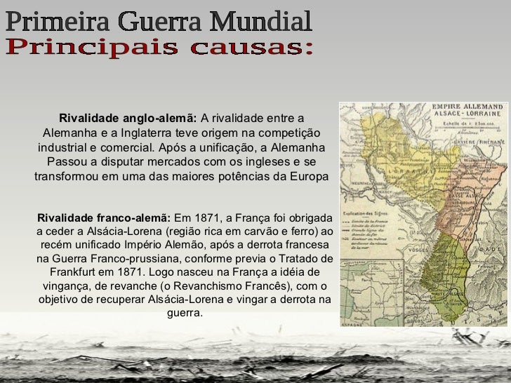 Quais As Causas Que Levaram A Primeira Guerra Mundial