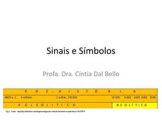 Sinais e Símbolos
Profa. Dra. Cíntia Dal Bello
 