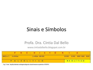 Sinais e Símbolos
Profa. Dra. Cíntia Dal Bello
www.cintiadalbello.blogspot.com.br
 