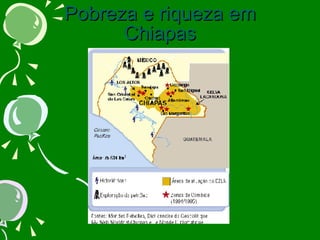 Pobreza e riqueza em Chiapas 