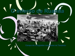 O inferno de Ruanda Campo de refugiados ruandeses na Tanzânia 