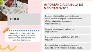 AULA SOBRE TARJAS DE MEDICAMENTOS, RECEITA E BULA | PPTX