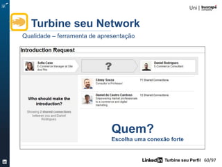 Turbine seu Perfil 60/105
Turbine seu Network
Quantidade – ferramenta e-mails
 