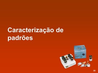 Caracterização de
padrões
35
 