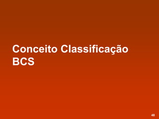 Conceito Classificação
BCS
48
 