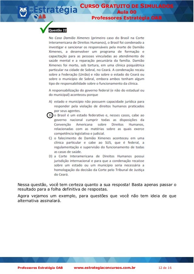 Portal exame de ordem simulado