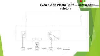 Exemplo de Planta Baixa – Com rede
coletora
 