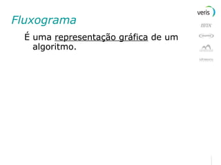 Fluxograma É uma  representação gráfica  de um algoritmo. 