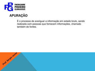 Formação da pauta: históricoDeverá ser escrito de 3 a 5 linhas de forma resumida os fatos que levaram a esse tema se tornar uma pauta jornalística.Prof. Sergio xavier