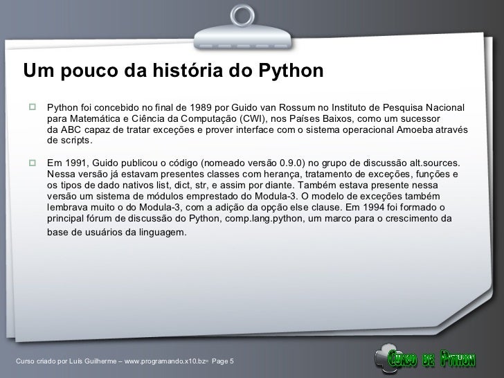 a história e cultura da linguagem de programação... Conheça A História Do Python _ Conheça Porto Alegre – XVMPG