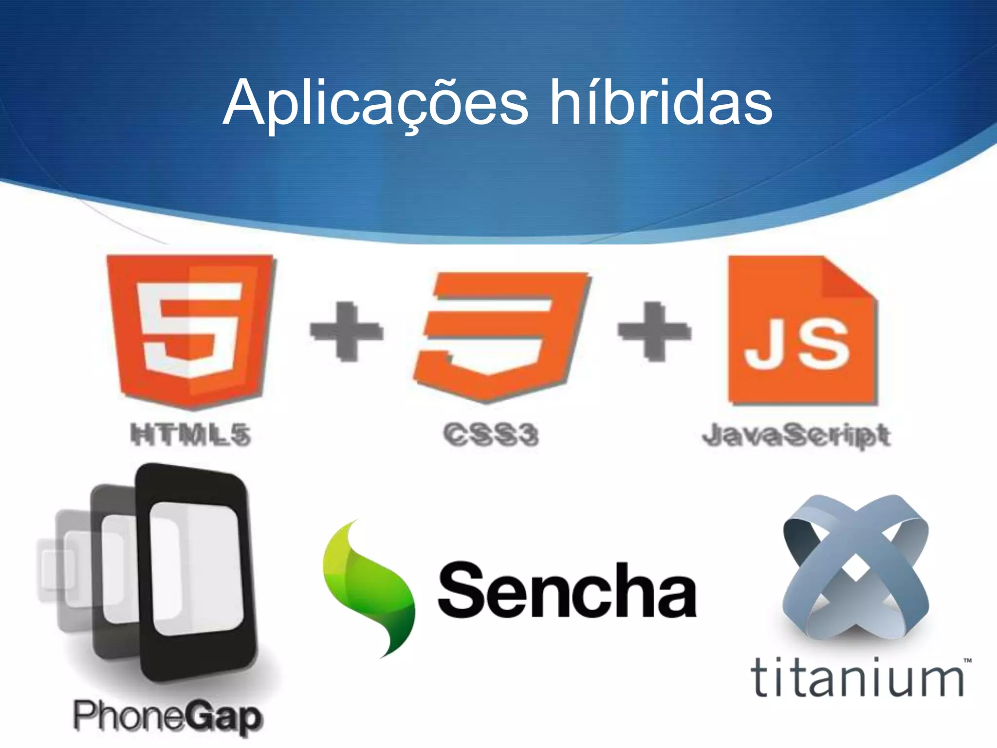 Aplicações híbridas
 