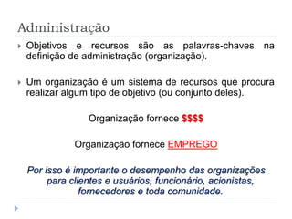 Aula 01 - Fundamentos da Administração (TGA) | PPTX