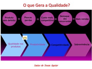 O que Gera a Qualidade?
Izaias de Souza Aguiar
 