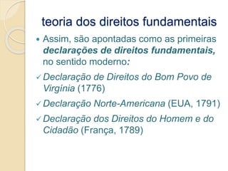 Direito Constitucional II - Aula 01 - Teoria geral dos direitos ...