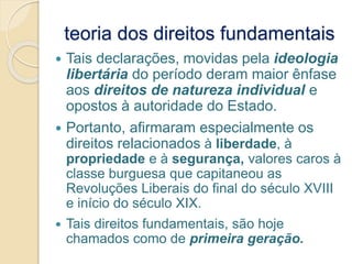 Direito Constitucional II - Aula 01 - Teoria geral dos direitos ...