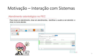 Motivação – Interação com Sistemas
11
 