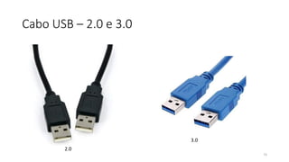 Cabo USB – 2.0 e 3.0
73
2.0
3.0
 